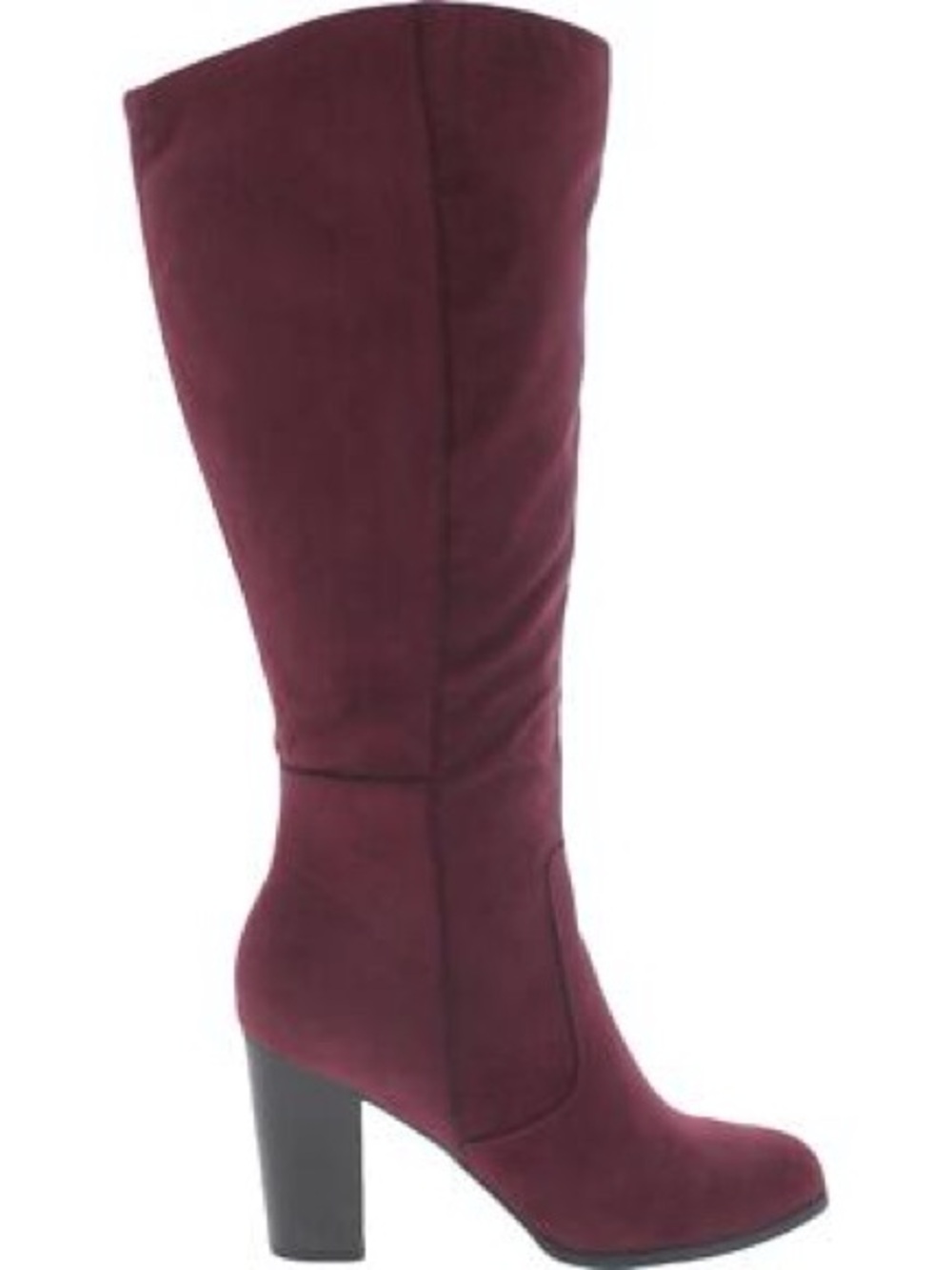 Style & Co. Over-the-Knee Block Heel Boots in Burgundy